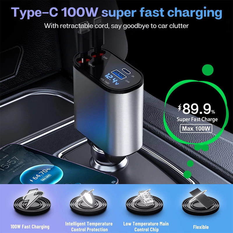 car charger cigarette socket 100w