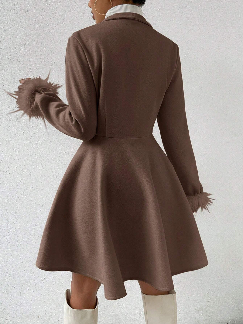 Privé Solid Color Wool Coat