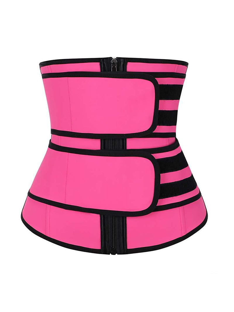 Double Waist Belt Steel Boned Corset Trainer