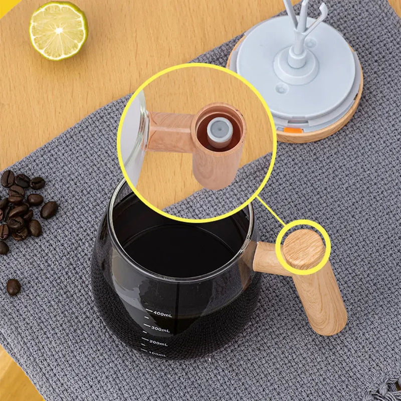 Mini Electric Coffee Self Mixing Mug Waterproof Food Safe , USB Rechargeable Automatic Magnetic Cup for Tea 380ML