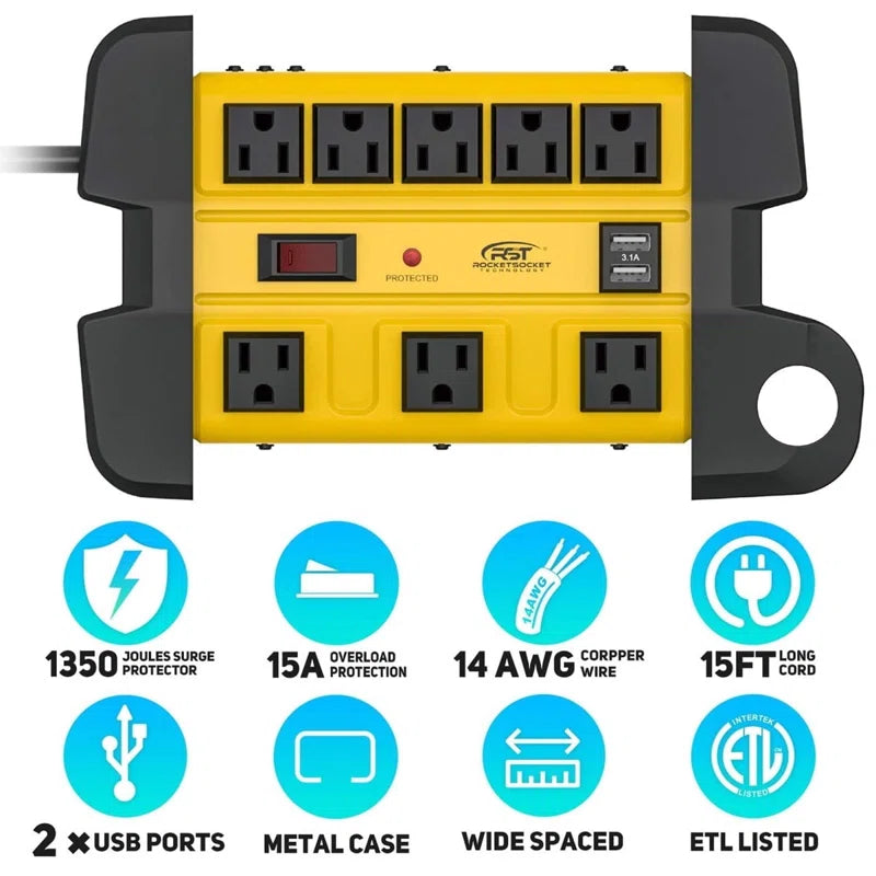 Heavy Duty Surge Protector Power Strip