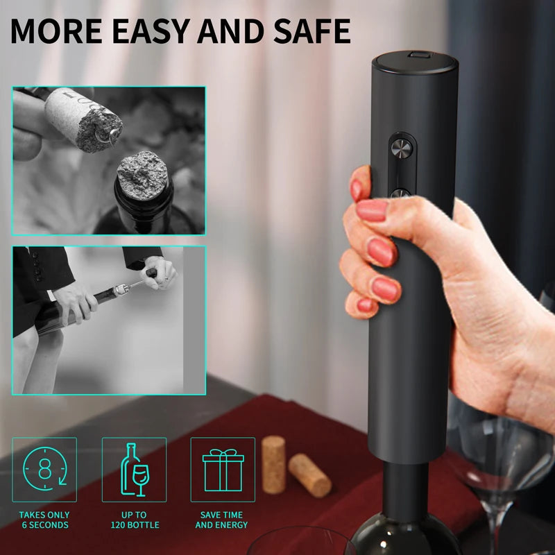 Electric Wine Opener Set Automatic Corkscrew