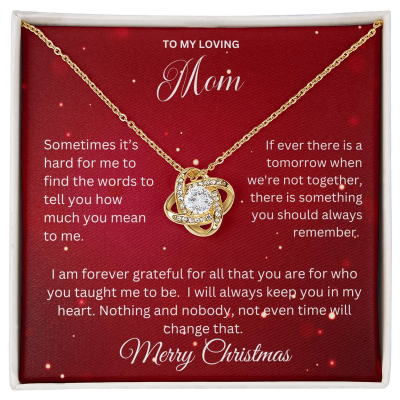 To My Loving Mom | Love Knot Necklace - Bee Dave