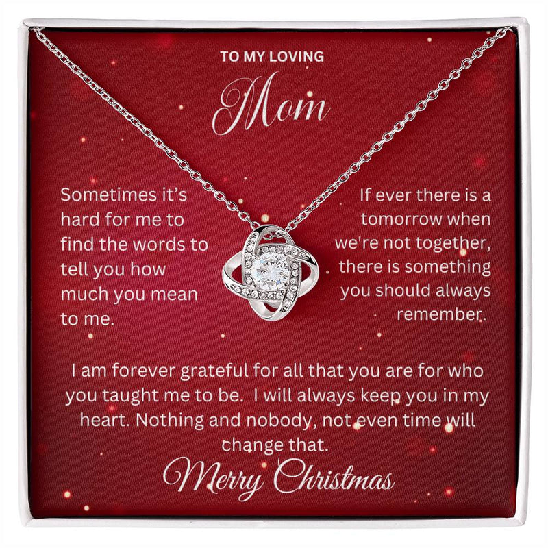 To My Loving Mom | Love Knot Necklace - Bee Dave