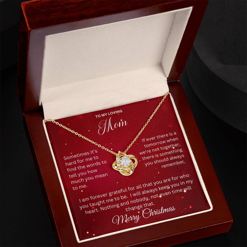 To My Loving Mom | Love Knot Necklace - Bee Dave