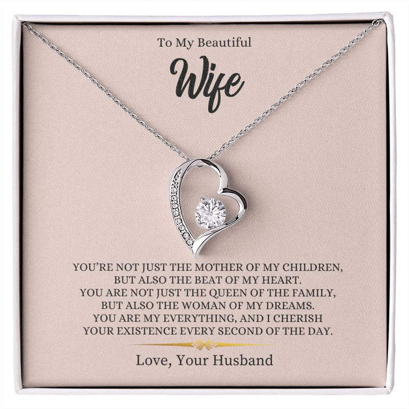 To My Beautiful Wife | You Are My Everything - Forever Love Necklace - Bee Dave