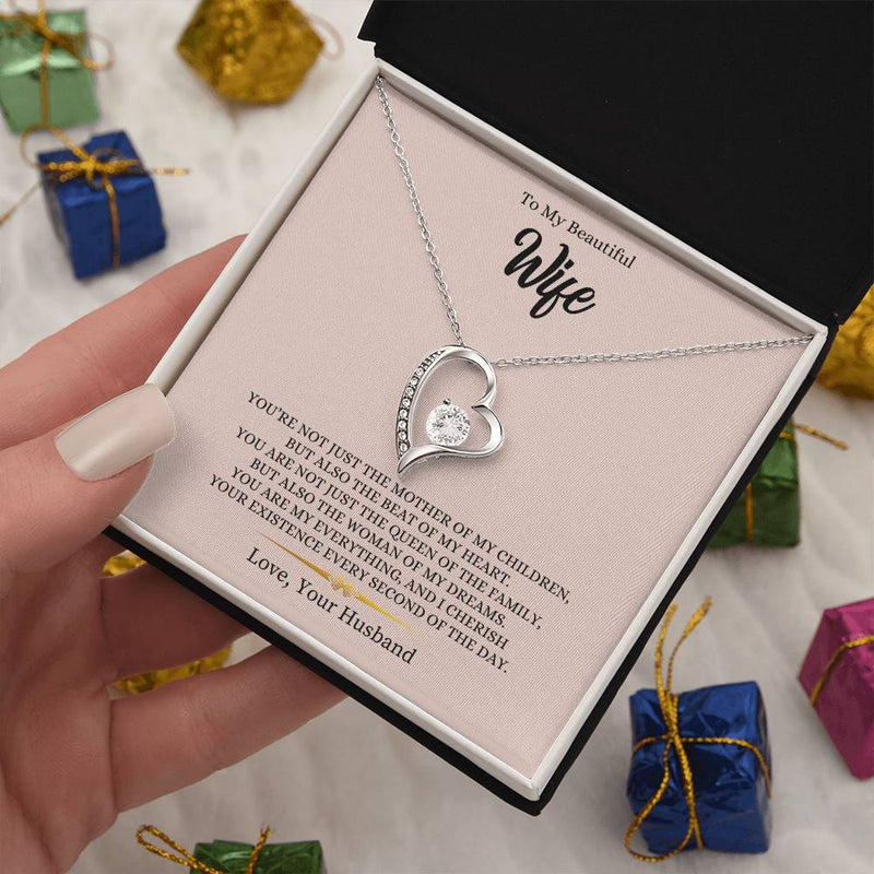 To My Beautiful Wife | You Are My Everything - Forever Love Necklace - Bee Dave