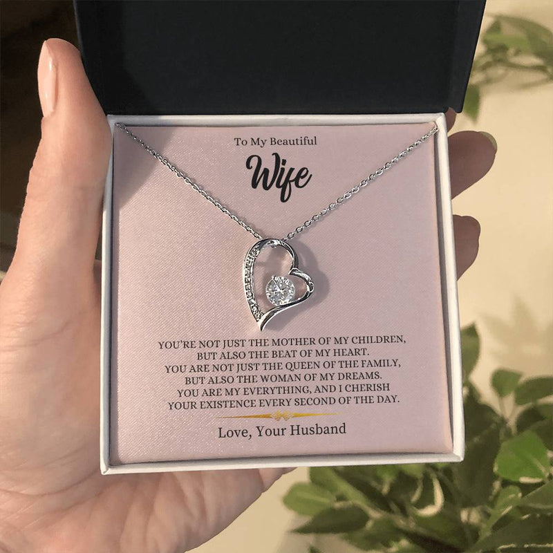 To My Beautiful Wife | You Are My Everything - Forever Love Necklace - Bee Dave