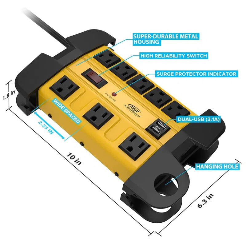 Heavy Duty Surge Protector Power Strip