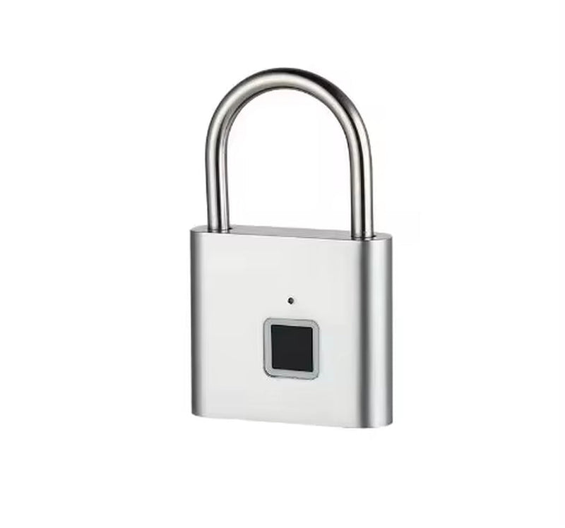 Portable Fingerprint Padlock USB Rechargeable Lithium Battery Water