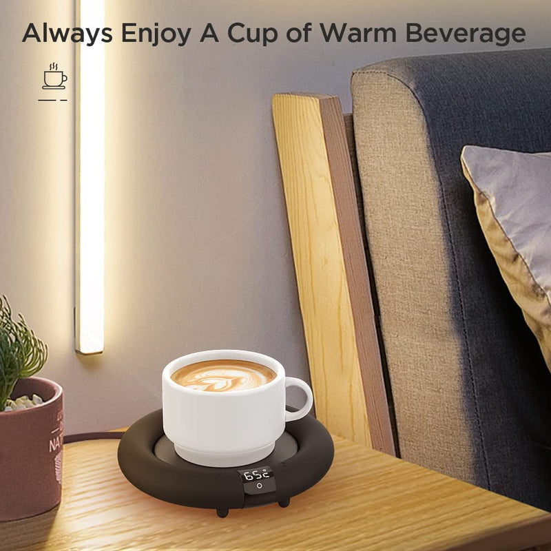  New Smart Coffee Mug Warmer for Coffee Tea, Auto Shut Off, 3 Temp up to 75℃, Touch Switch, LED Display Warmer Plate for Coffee Tea Water Milk -Coffee Gift (No Cup)