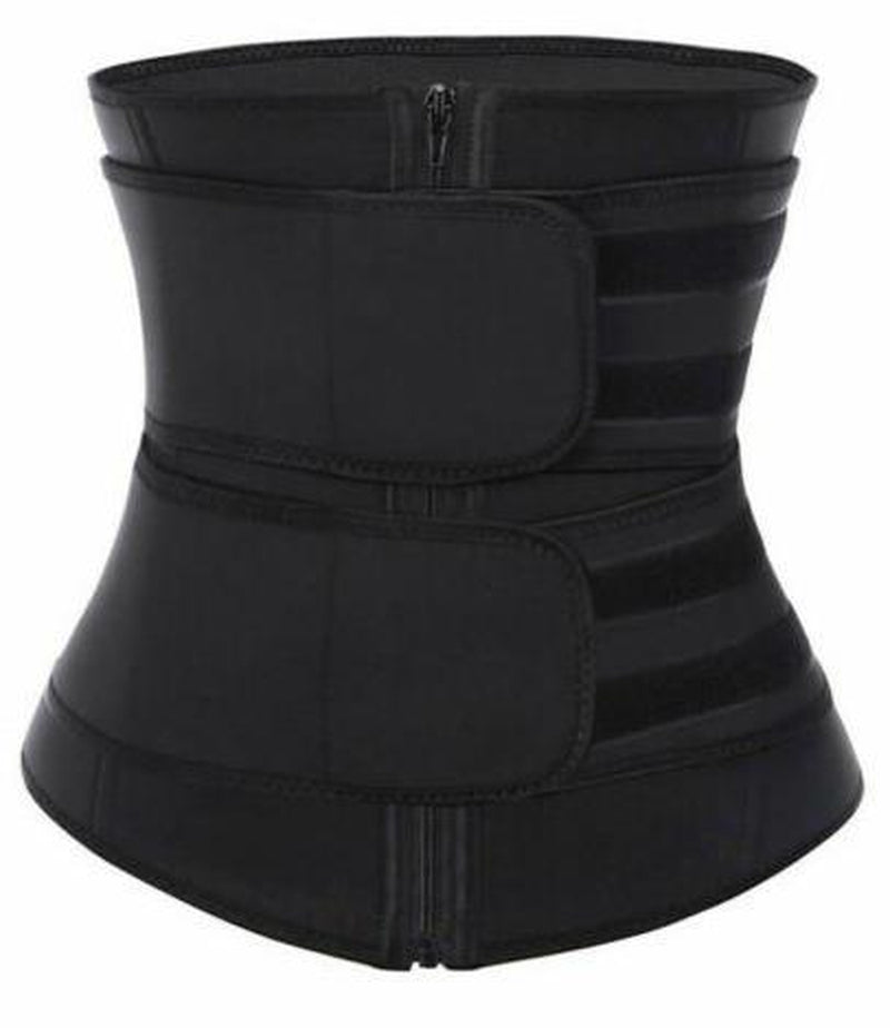 Double Waist Belt Steel Boned Corset Trainer